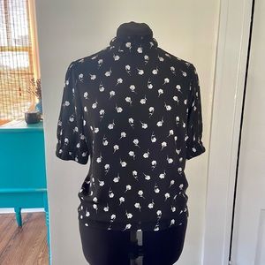 ASOS Fashion Union Ditsy Floral High-Neck Blouse